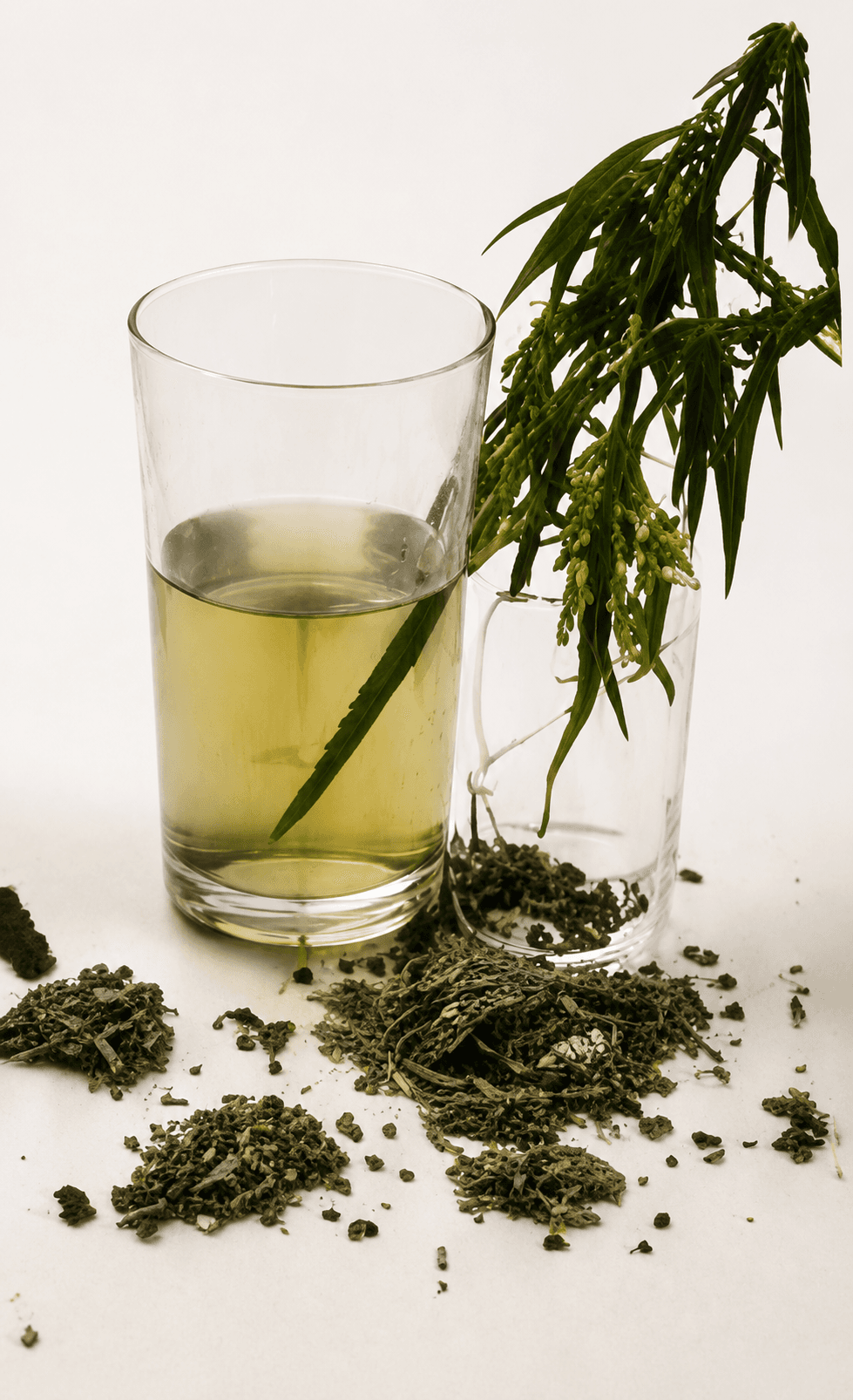 Hemp tea, hemp stems, and dried fibers — material × sound